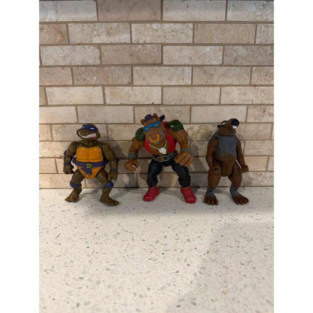 Vintage Teenage Mutant Ninja Turtles Figures Bundle